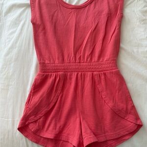 Athleta Kids Coral Sleeveless Romper